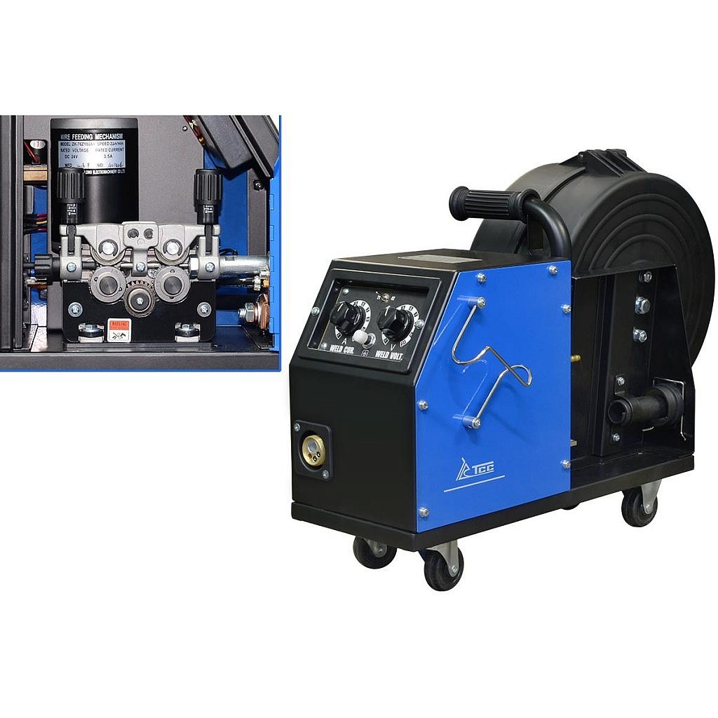 Фото 12 - Закрытый подающий механизм, 4 ролика для PRO MIG/MMA-400/500F / wire feeder.
